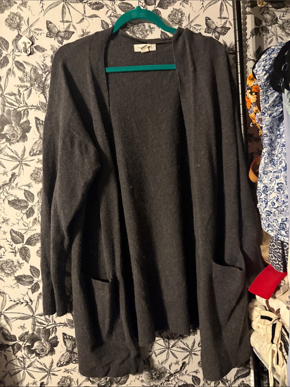 Soft Open-Front Black Women's Cardigan Sweater